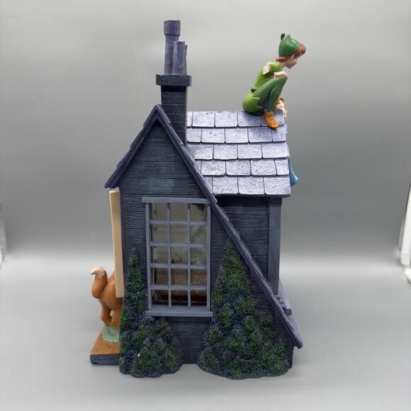 Disney Peter Pan You Can Fly Darling House Snow Globe Music Lights Read - Picture 6 of 8